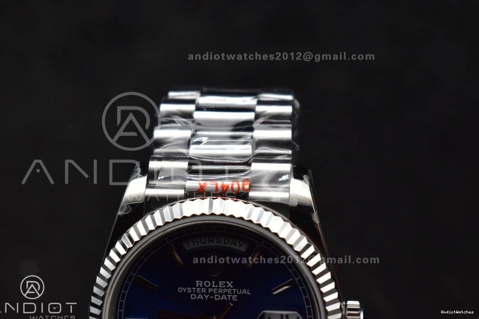 vr3255 DayDate SS V5 Blue Bracelet 36 Best Edition on (Gain Steel 904L Dial President Weight) QF Packable 672 1211